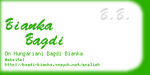 bianka bagdi business card